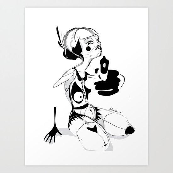 I hope that you don't hate me by now - Emilie Record Art Print