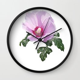 Rose of Sharon Wall Clock