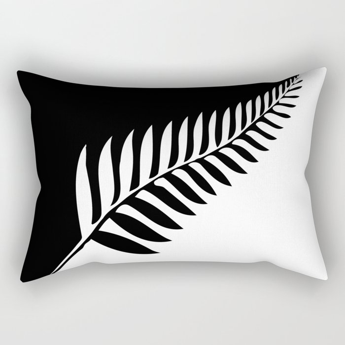 Silver Fern of New Zealand Rectangular Pillow