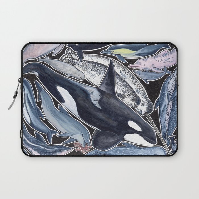 Dolphin, orca, beluga, narwhal & cie Laptop Sleeve