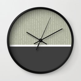 Linen Sage and Gray Wall Clock