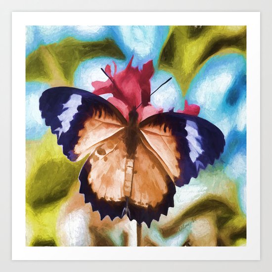 Flying Flower Art Print