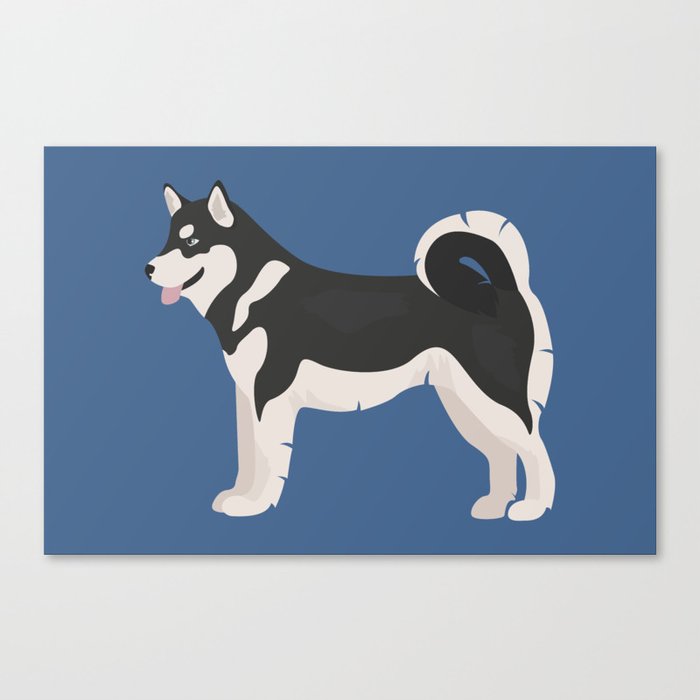 Alaskan Husky Dog Canvas Print