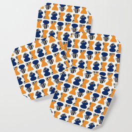 Repeat pattern blue and yellow  Coaster