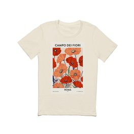 Flower market Rome inspiration T Shirt | Red, Flower, Botany, Fruit, Market, Poster, Floral, Italy, Nature, Painting 