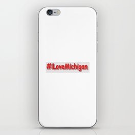"#iLoveMichigan " Cute Design. Buy Now iPhone Skin