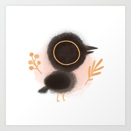Little crow Art Print