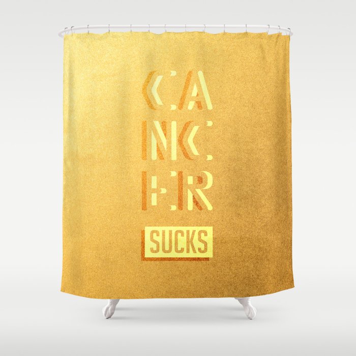 Cancer Sucks Shower Curtain