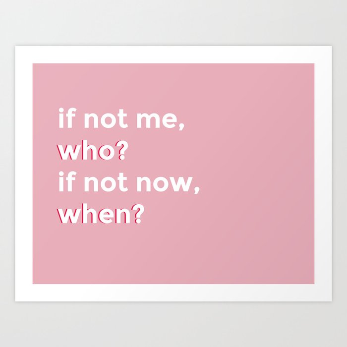 who and when Art Print