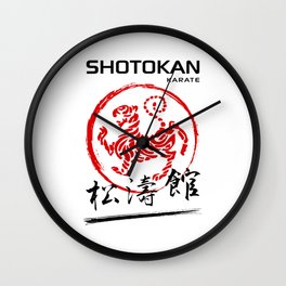 Shotokan Karate Tiger Wall Clock