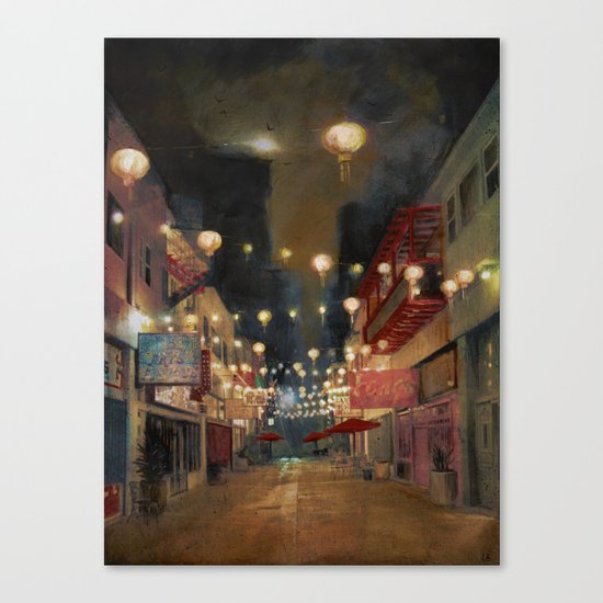 Lights on Chung King Canvas Print