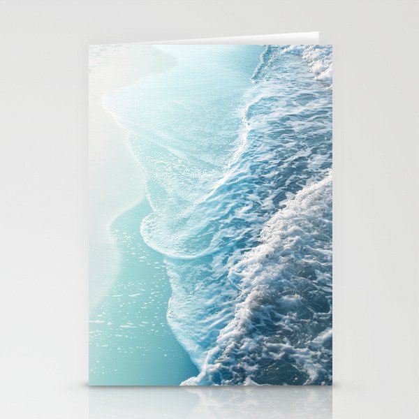 Soft Turquoise Ocean Dream Waves #1 #water #decor #art #society6 Stationery Cards