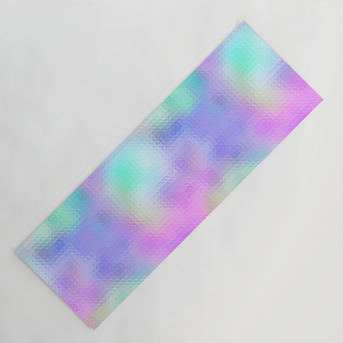 Colorful Iridescent Texture Yoga Mat
