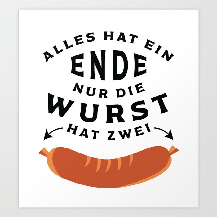 German Sausage Oktoberfest Art Print