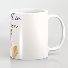 Fall In Love, Thanksgiving Design Coffee Mug