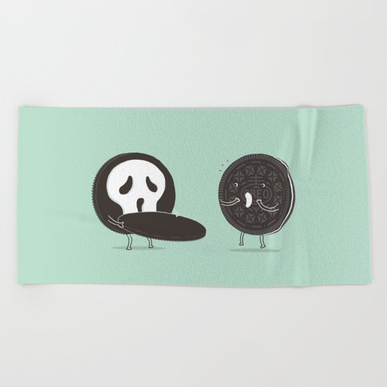 Cookies and Scream Beach Towel