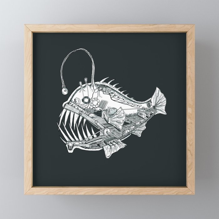 Angler Works Framed Mini Art Print