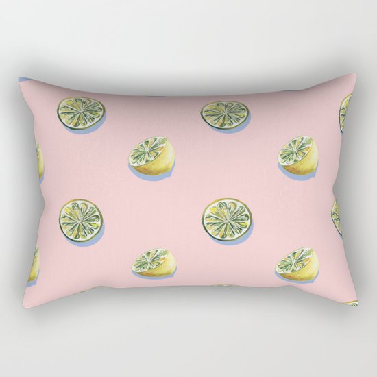 Lemon Pattern Rectangular Pillow