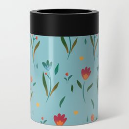 Pattern spring flowers Can Cooler