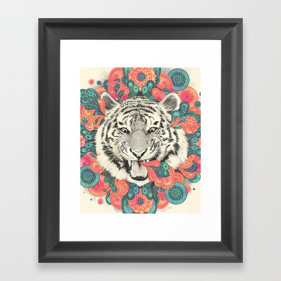 bengal mandala Framed Art Print
