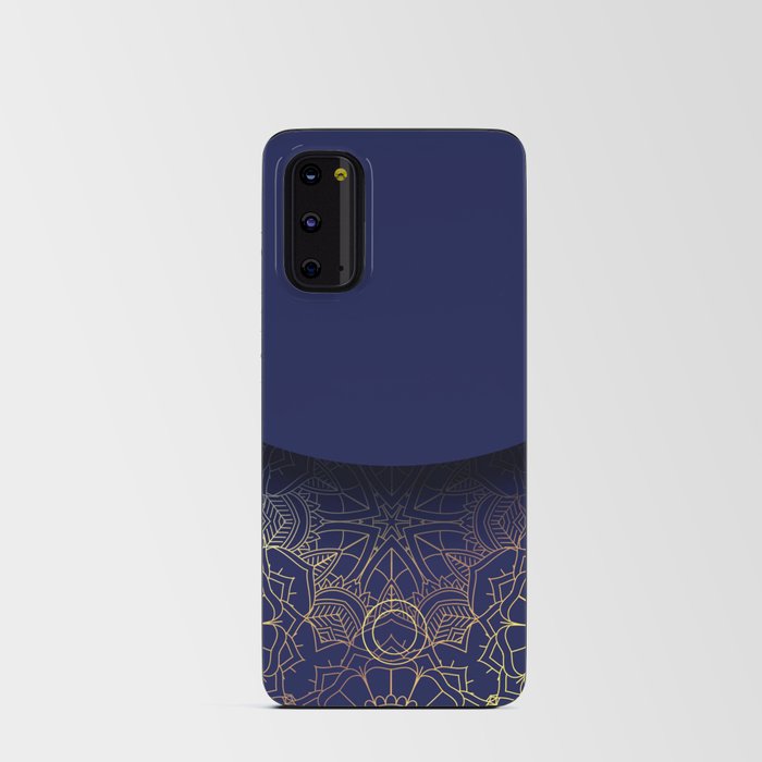 Elegant Blue Mandala Pattern Android Card Case