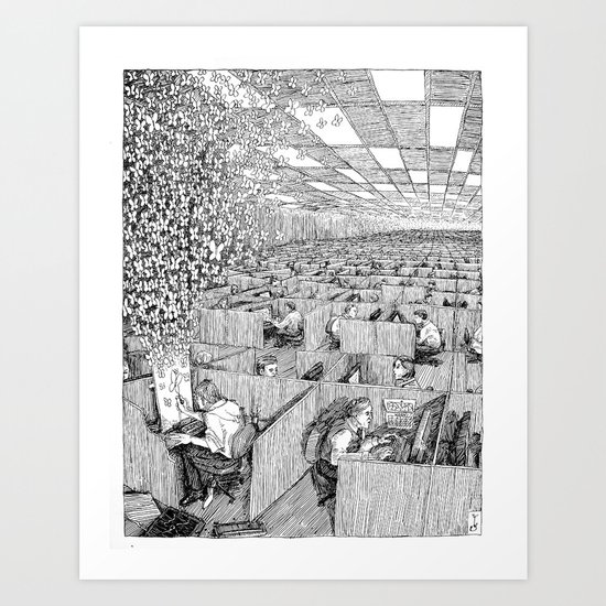 Escaping Monotony Art Print