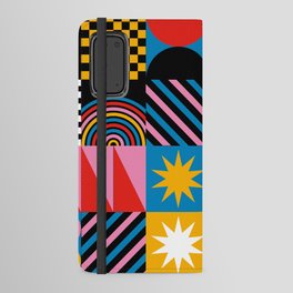 Memphis Geometric Bauhaus Motifs Android Wallet Case