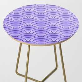 Bold Lavender Art Deco Arch Pattern Side Table