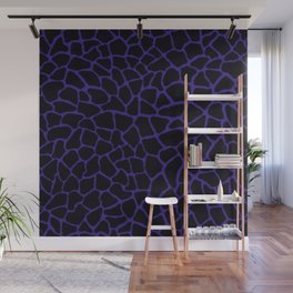 Mosaic Abstract Art Black & Purple Wall Mural