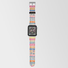 Multi Dots and Stripes Pastel Apple Watch Band