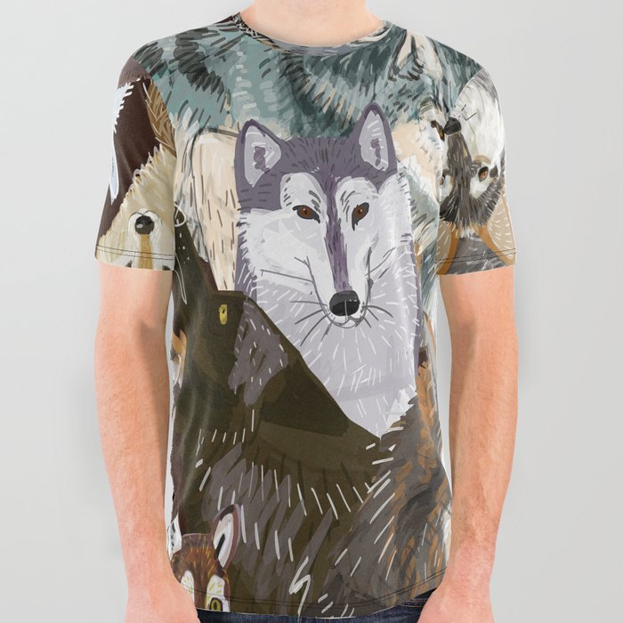 Wolves o´clock (Time to Wolf) All Over Graphic Tee