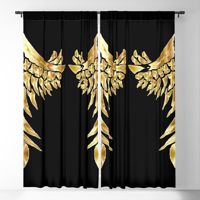 Dark Angel Wings Blackout Curtain