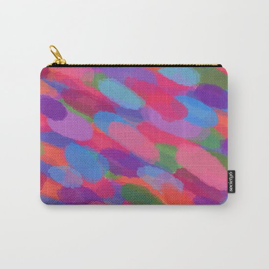 Rainbow Droplets Abstract Art Carry-All Pouch