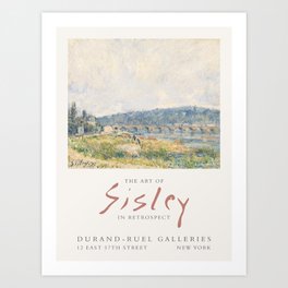 Alfred Sisley Art Exhibition Art Print