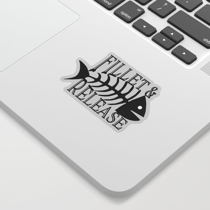 Fillet and Release Funny Fishing Sticker