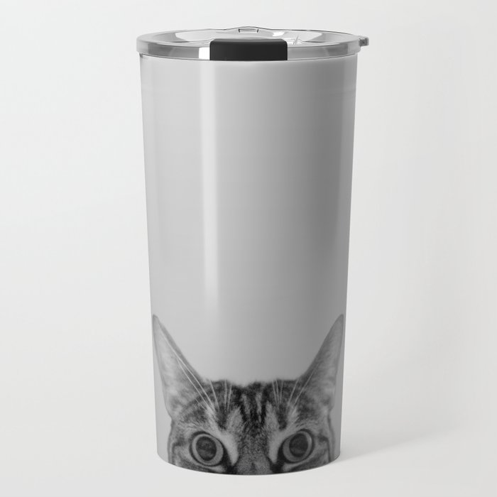 Peekaboo Cat Travel Mug