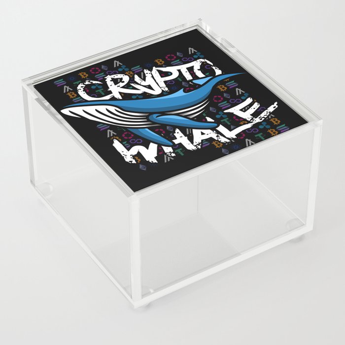 Crypto Whale In Crypto We Trust Acrylic Box