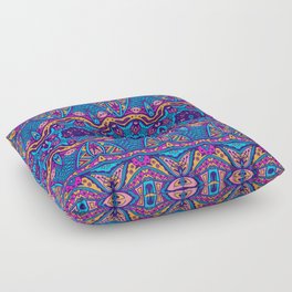 Ethnic Textile Print Seamless Pattern Floor Pillow