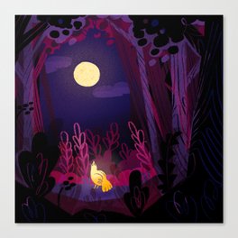 Moonlit Friend Canvas Print