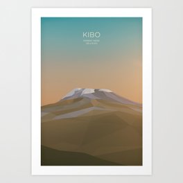 Kibo / Mountain Art Art Print