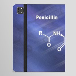 Penicillin, antibiotic drug, Structural chemical formula iPad Folio Case