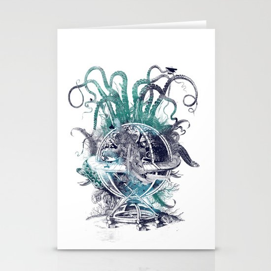strange artefact amusement park Stationery Cards