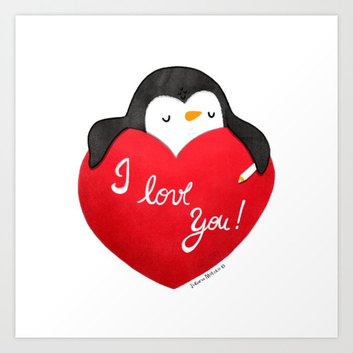 Happy Valentines Day Shirt, Cute Penguin Heart Long Sleeve Tee Tops