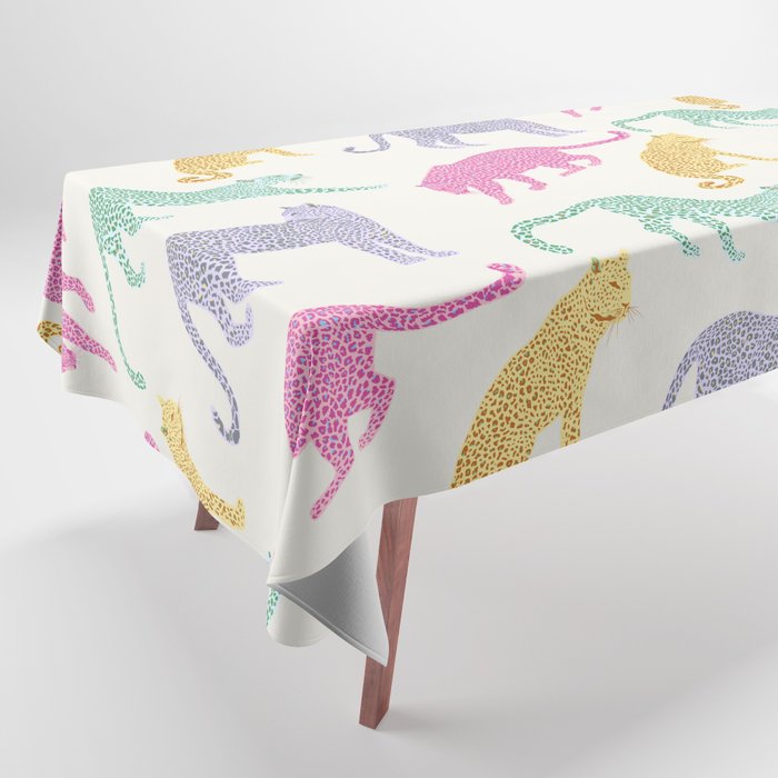 Leopards (Multi Color) Tablecloth