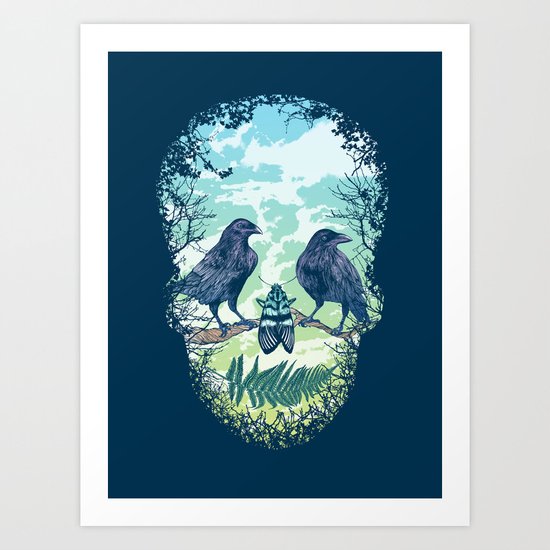 Nature's Skull Art Print