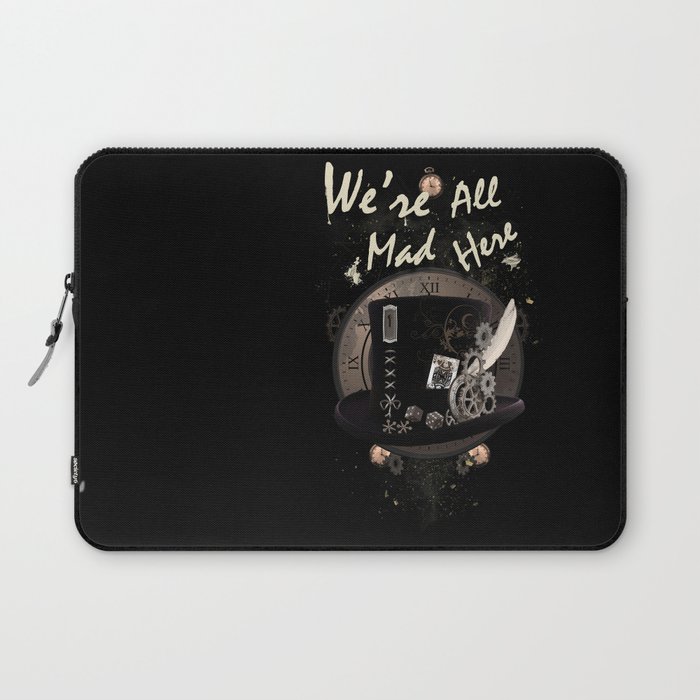 We're All Mad Here (Steampunk) Laptop Sleeve