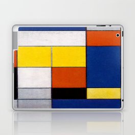Piet Mondrian (Dutch, 1872-1944) - Great Composition B with Black, Red, Gray, Yellow and Blue - Date: 1920 - Style: De Stijl (Neoplasticism), Abstract, Geometric Abstraction - Oil on canvas - Digitally Enhanced Version (2000 dpi) - Laptop Skin