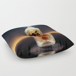Abstract in a bottle Floor Pillow
