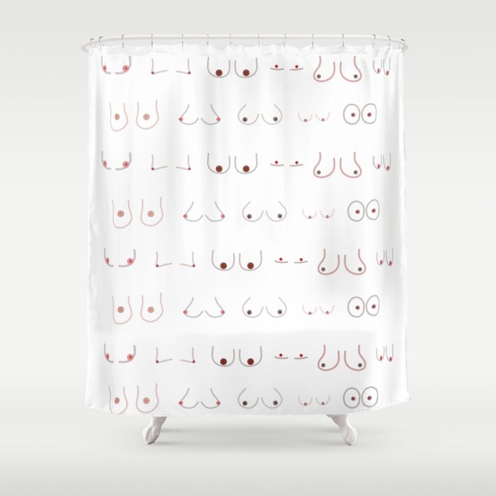 Boob shower curtain store