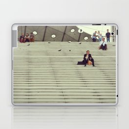 Unfocused Paris Nº 6 | Lunch time in the stairs of La Defense | Out of focus photography Laptop Skin
